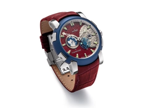 Relógio Automático Masculino Mars Explorer Kronsegler Vermelho Azul com Superluminova