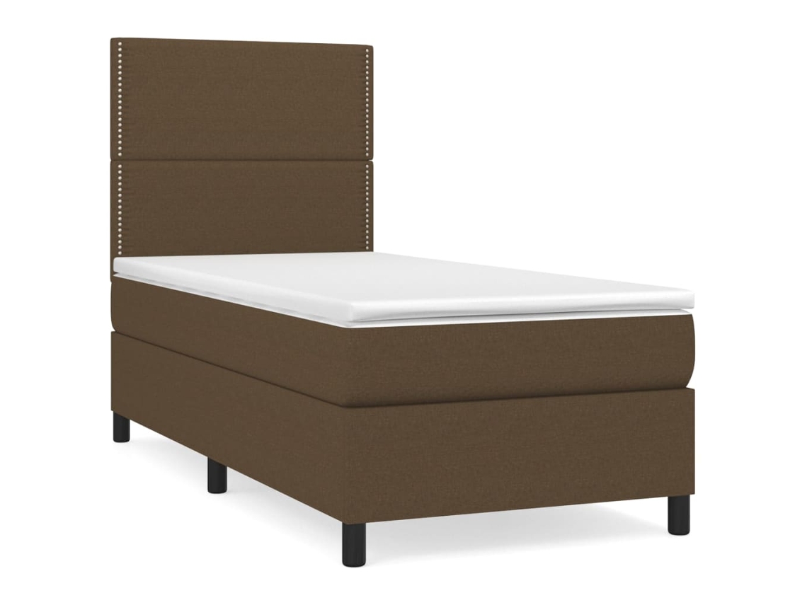 Box Spring Bed, Box Spring Beds Vidaxl Marrom Tecido (90 X 200 Cm)