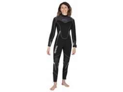 Fato Neoprene Evolution She Dives 7 Mm Preto 3Wmares