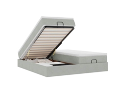 Ottoman Bed, Ottoman Beds Vidaxl Cinzeto Veludo (200 X 200 Cm)