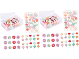 Conjunto De 120 Alfinetes Decorativos Com Design Flores Para Mapas,