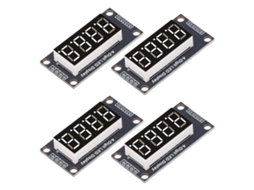 Laxiscreed Módulo De Visor Digital De 4 Dígitos Com Chip Tm1637 Para Projetos Eletrónicos
