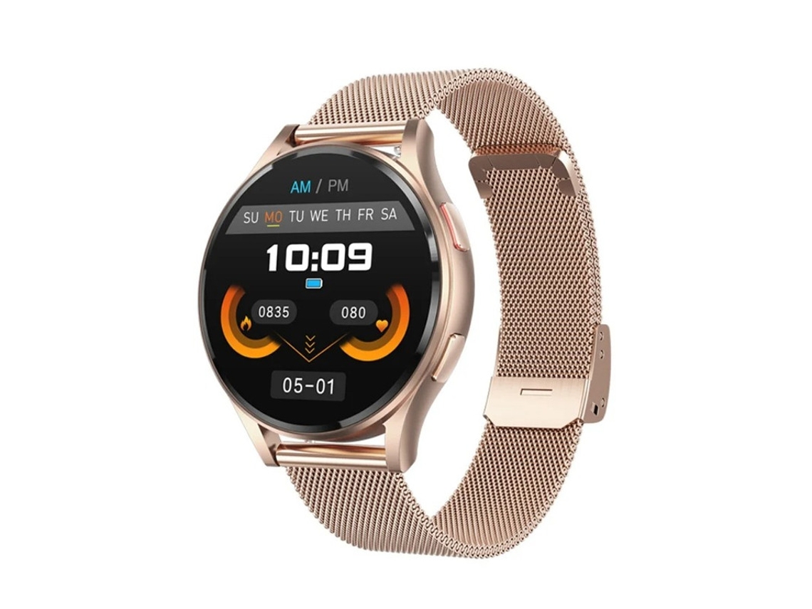 Smartwatch Com Chamada Bluetooth Reprodução De Música Alertas De Notificação E Monitoramento De Ecg Rose Yizhood
