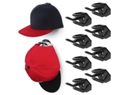 Pacote com 8 Suportes para Chapéus, Compatível com Bonés de Beisebol, Gancho para Chapéus, Suporte para Chapéus de Parede BRILVIBERA