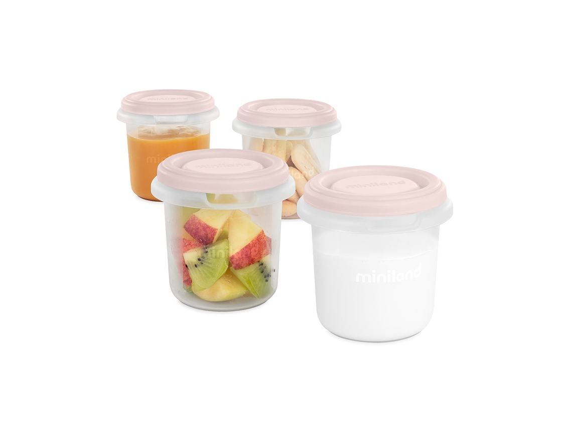 Conjunto de 4 Recipientes Herméticos de Doces Hermizados de 200Ml MINILAND