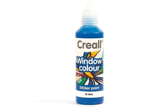 Tinta Reposicionável para Janelas Glass CREALL (Azul Escuro - 80 ml)