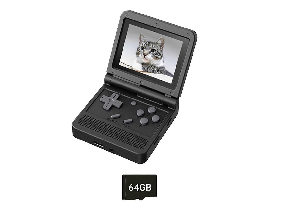 Console De Jogos Retrô V90 64g, Tela Ips De 3,0 Polegadas, Mini Console De Jogos Portátil De Código Aberto Ly Ebike