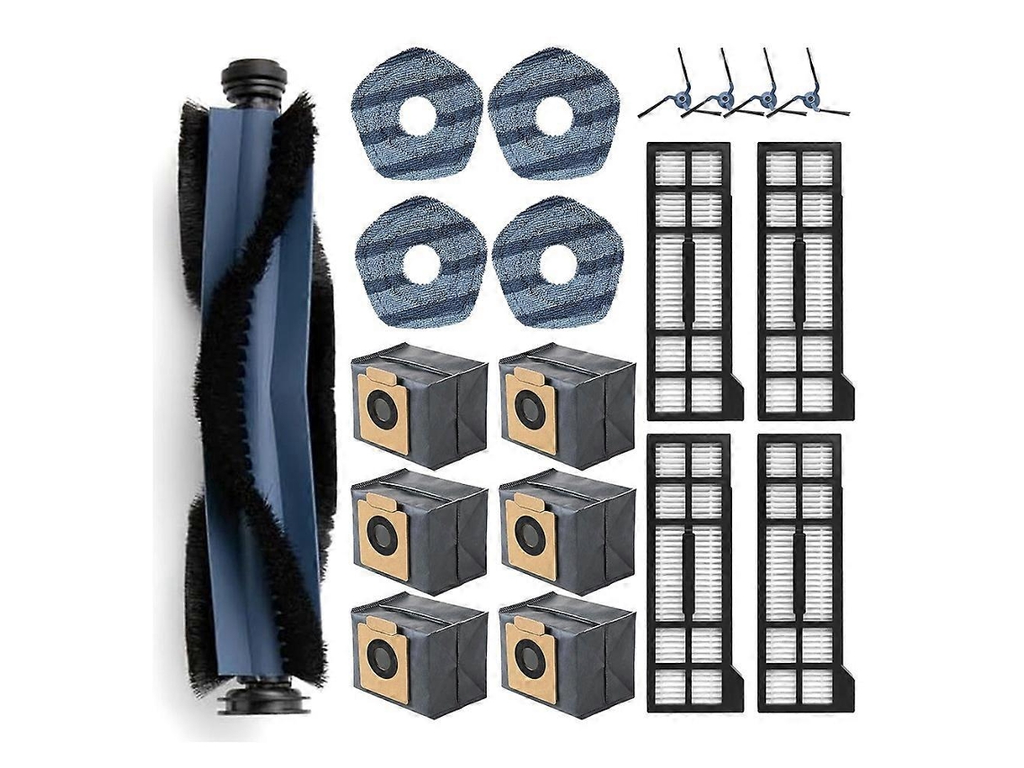 Conjunto De 19 Acessórios Para Aspirador De Pó Robô X10 Pro Escova Principal, Escovas Laterais, Filtros, Esfregões, Sacos De Pó Slowmoose