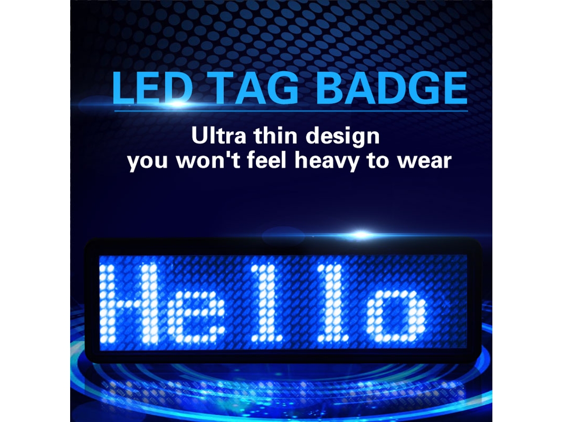Laxiscreed Xícara Led Programável Recarregável Com Múltiplas Línguas Para Identificação E Nomeação Digital