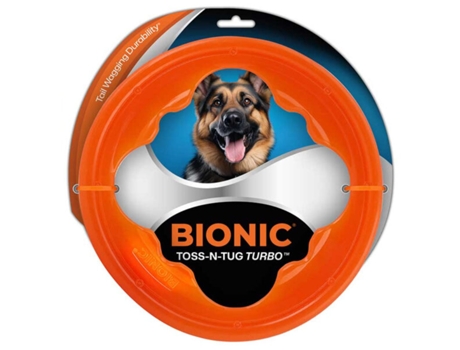 Juguete Ultra Resistente Para Perros Bionic Toss N Tug Turbo