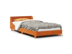 Bed Frame, Bed Frames Vidaxl Marrom Madeira De Pinho (75 X 190 Cm)