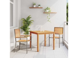 Vidaxl Conjunto De Jantar Para Jardim 3 Unid. Cinzeto