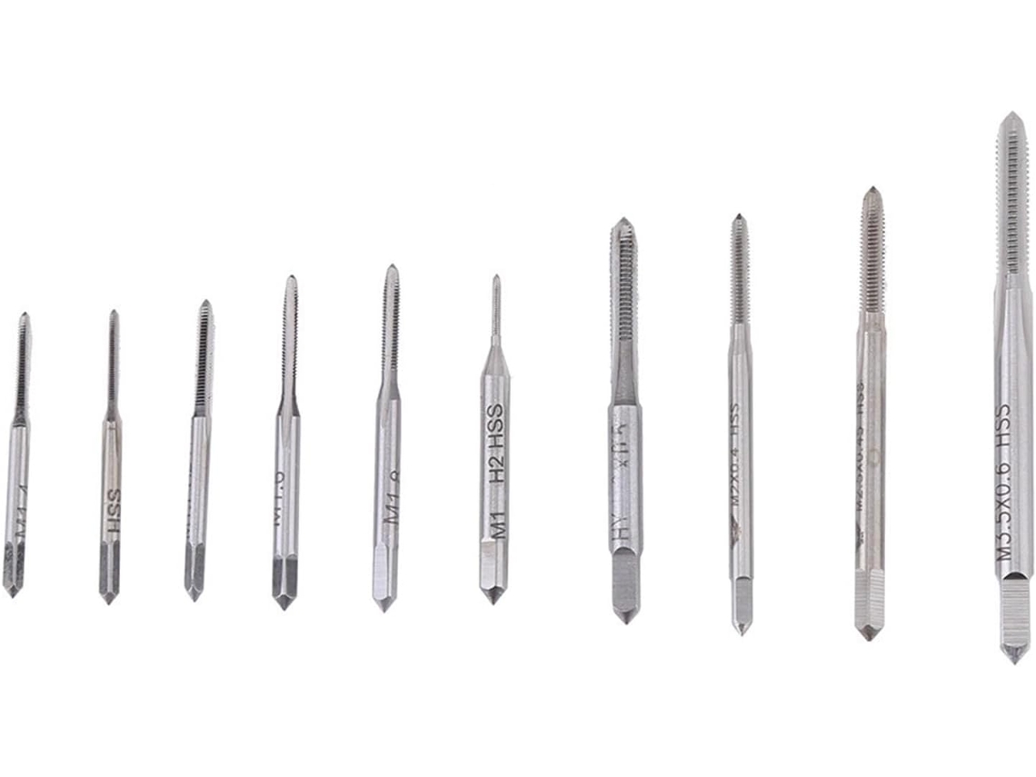 Conjunto De 10 Mini Machos Manuais M1 A M3 Para Máquinas, Machos De Roscar, Machos De Roscar Manuais, Conjunto De