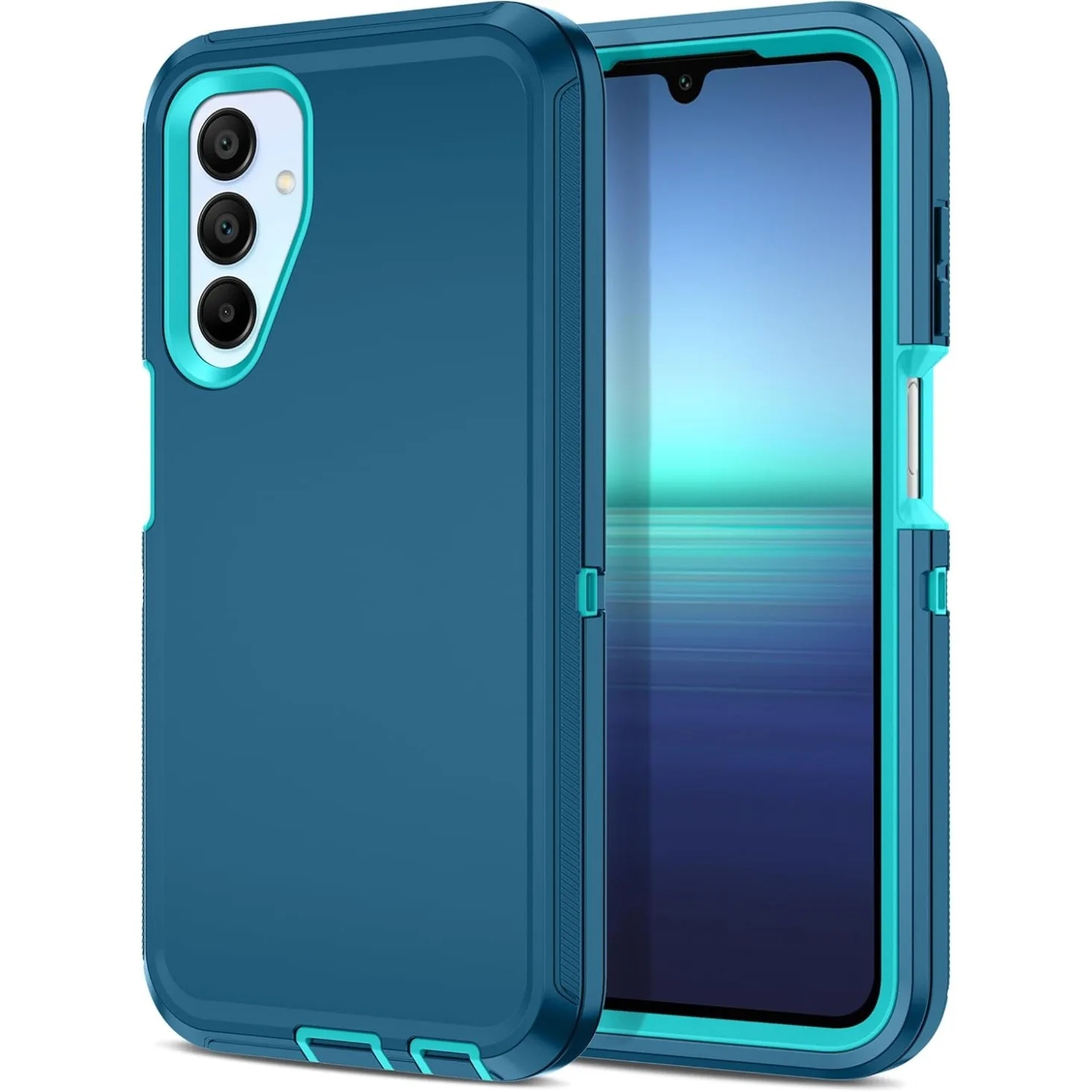 (azul Lago, Galaxy S26) Capa De Celular 3 Em 1, Resistente E Durável, Com Padrão Militar, À Prova De Quedas E Impactos.
