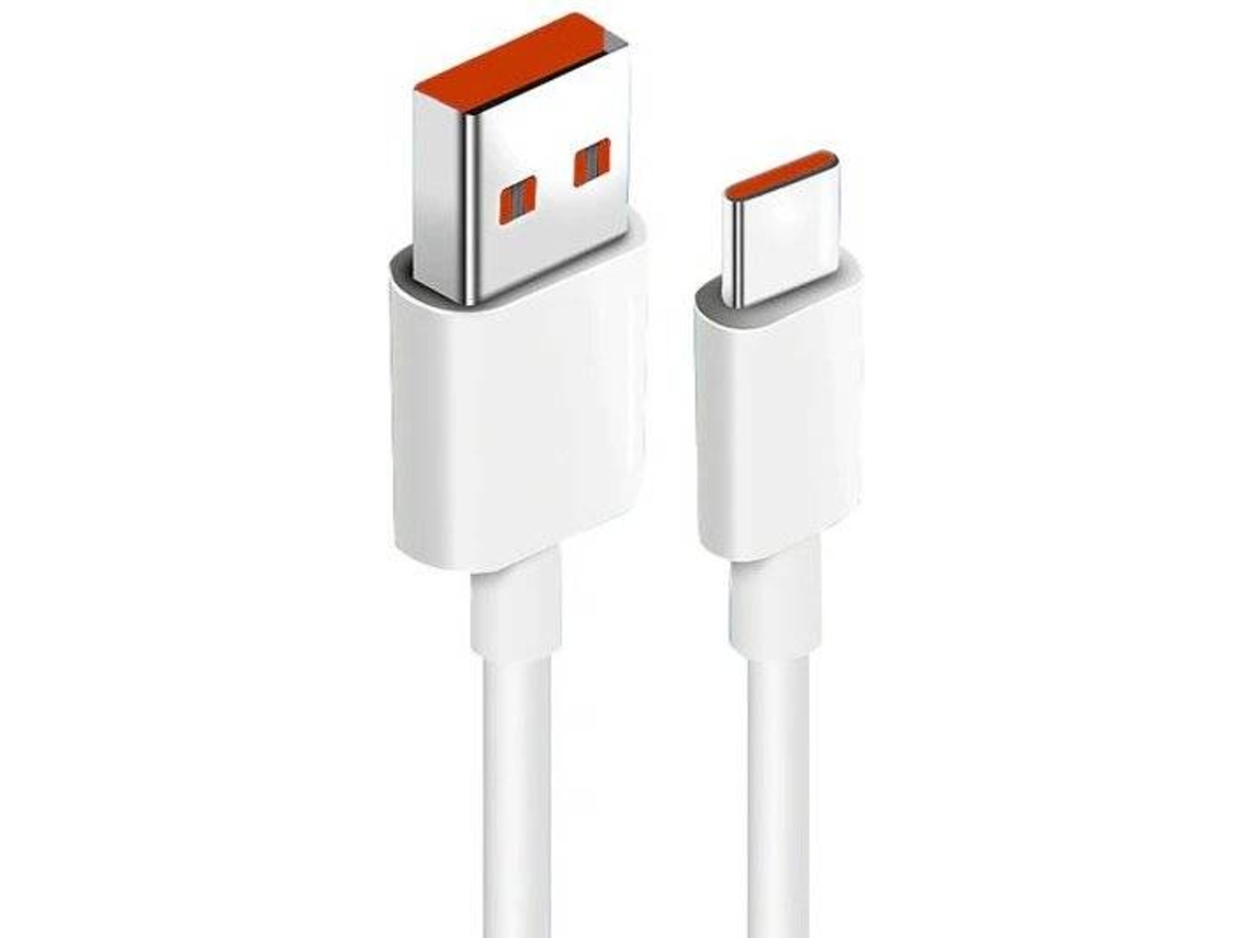 Cabo de Carga Turbo Fast Charge PHONECARE Xiaomi 11T Pro (USB - C - 1M - Branco)