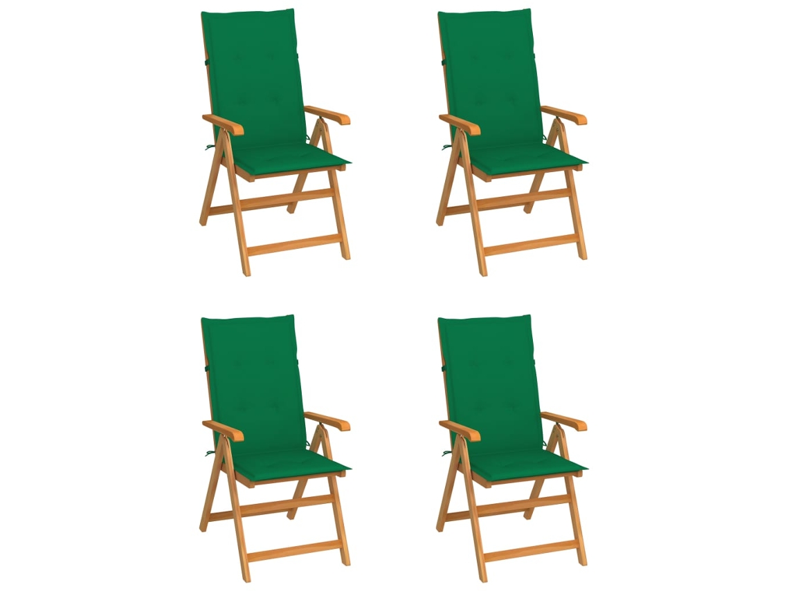 Folding Chair, Folding Chairs Vidaxl Verde Teca (n/a)