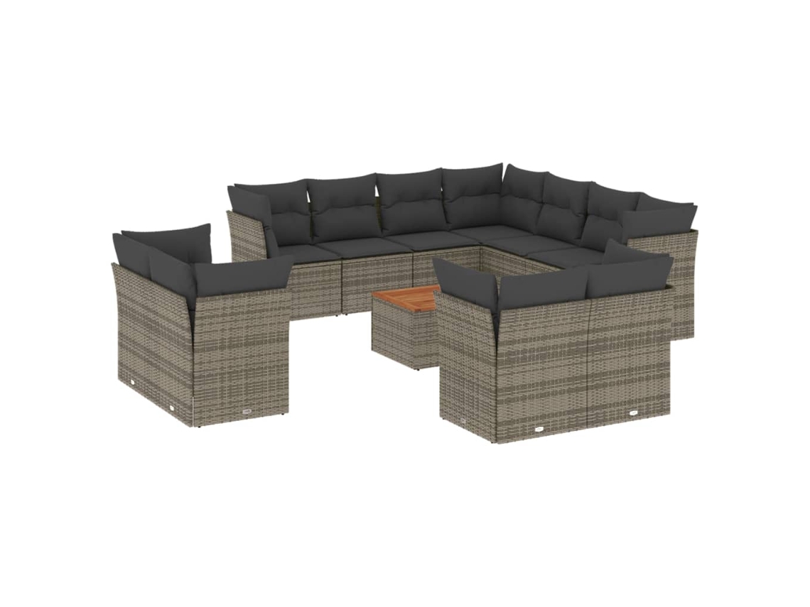 Garden Sofa Set, Garden Sofa Sets Vidaxl Cinzeto Rattan / Vime (n/a)