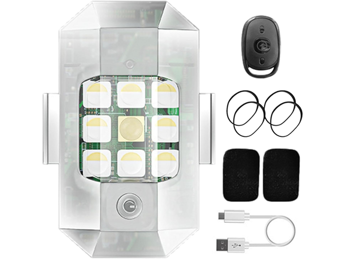 Mini Luzes De Sinalização Para Veículos Com 7 Cores