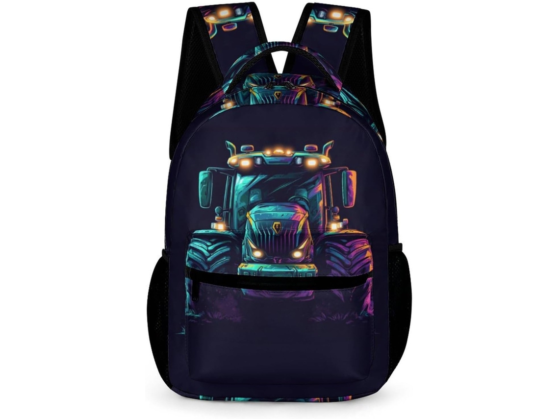 Mochila Escolar Com Estampa De Lobo Para Meninos E Meninas A Partir 6 Anos, Ideal Lazer Viagens.