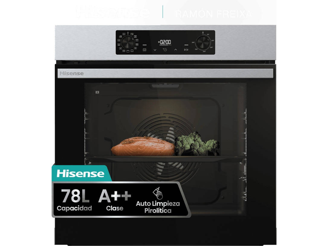 Forno HISENSE BI64226EPX (78 L - 59,5 cm - Pirolítico - Inox)