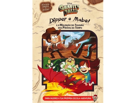 Livro Gravity Falls - Dipper e Mable e a Maldição do Tesouro dos Piratas do Tempo