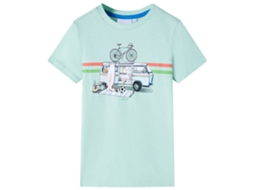 T-shirt Infantil Menta-claro 104