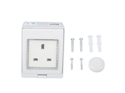 Tomada Inteligente Wifi Laxiscreed À Prova D'água Ip55 Com Controlo Remoto Por App