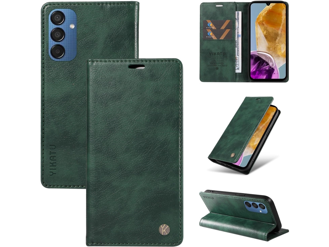 Capa Para Samsung Galaxy M15 F15 5g, Capa Carteira Em Couro Pu Resistente A Impactos, Capa Dobrável Flip Resistente A