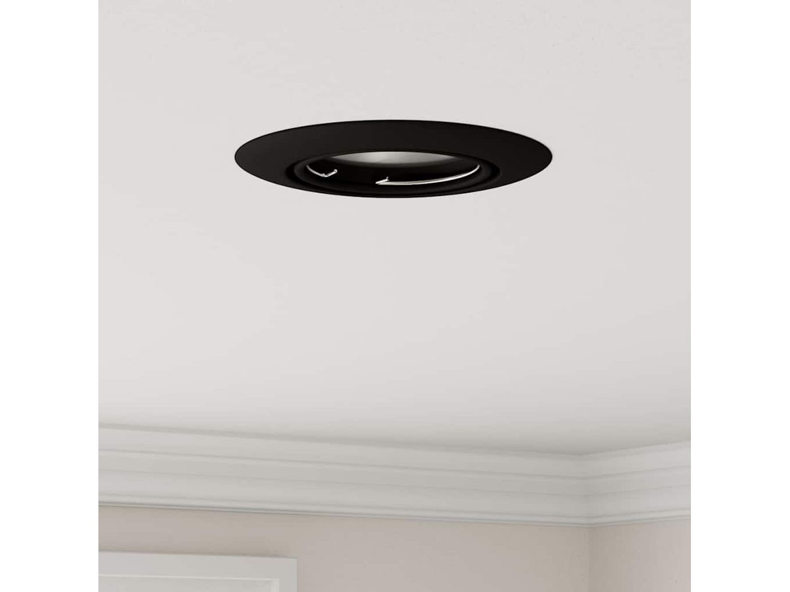 Vidaxl Holofote 24 Unid. Preto 9 X 9 X 2.5 Cm Metal