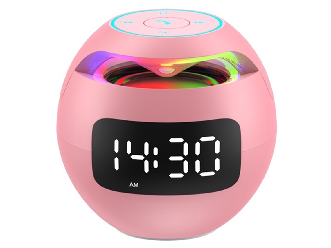 Relógio com Alto falante Bluetooth EOOCOO (luzes Coloridas, Conexão Bluetooth)