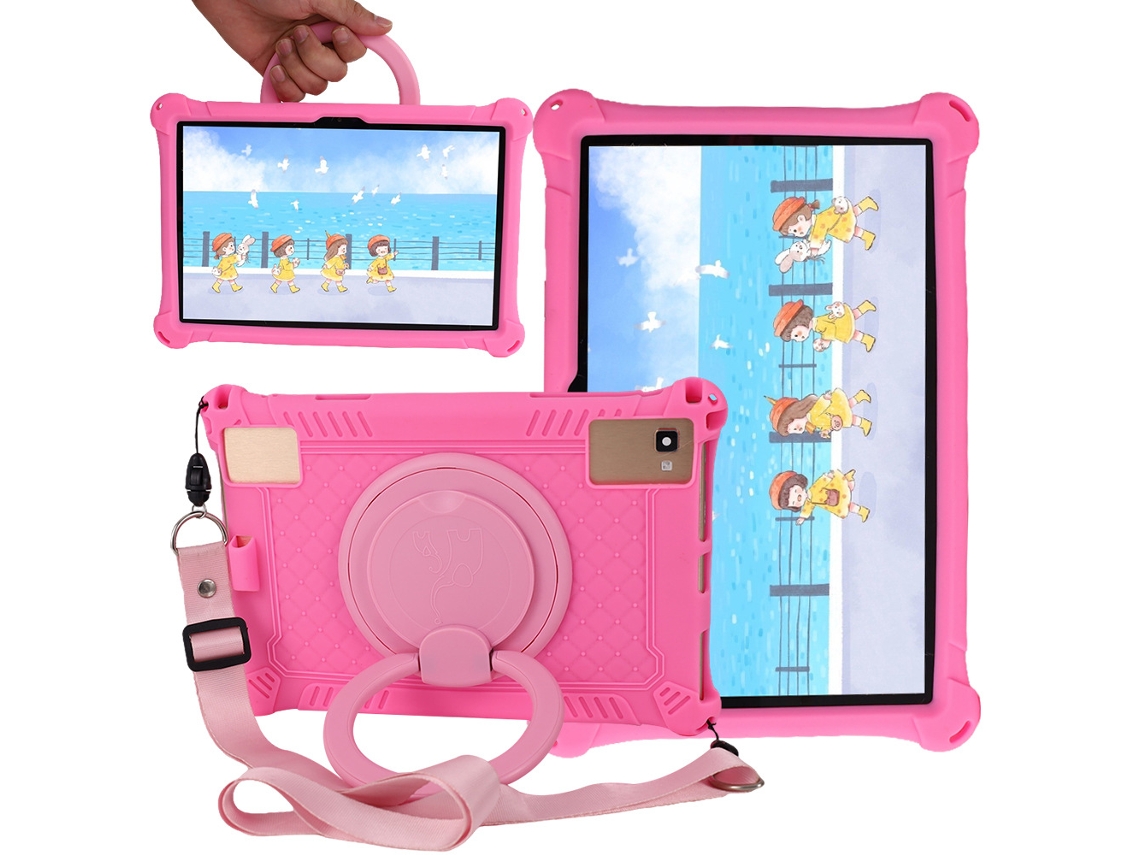 Capa Protetora Em Silicone Para Tcl Tab 10s De 10,1 Polegadas Hibbent (rosa)