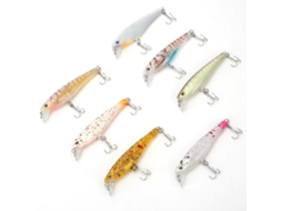Kit Isca Artificial Minnow 7pcs 6.5cm 3.8g