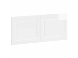 Vidaxl Cabeceira Montada Na Parede Utrecht Branco Brilhante