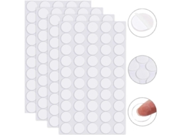 2026 200 Peças de Massa Adesiva Transparente Removível, Massa de Silicone de Doble Face Redonda para Paredes e Superfícies Lisas