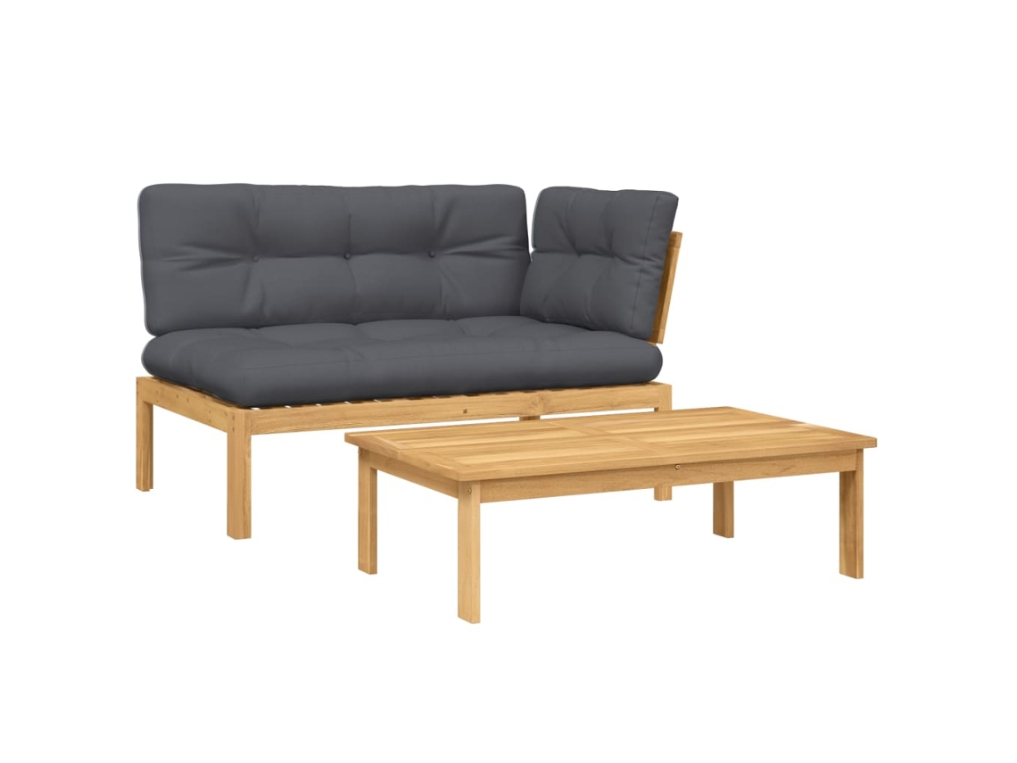 Pallet Sofa Set, Pallet Sofa Sets Vidaxl Antracite Madeira De Acácia (n/a)