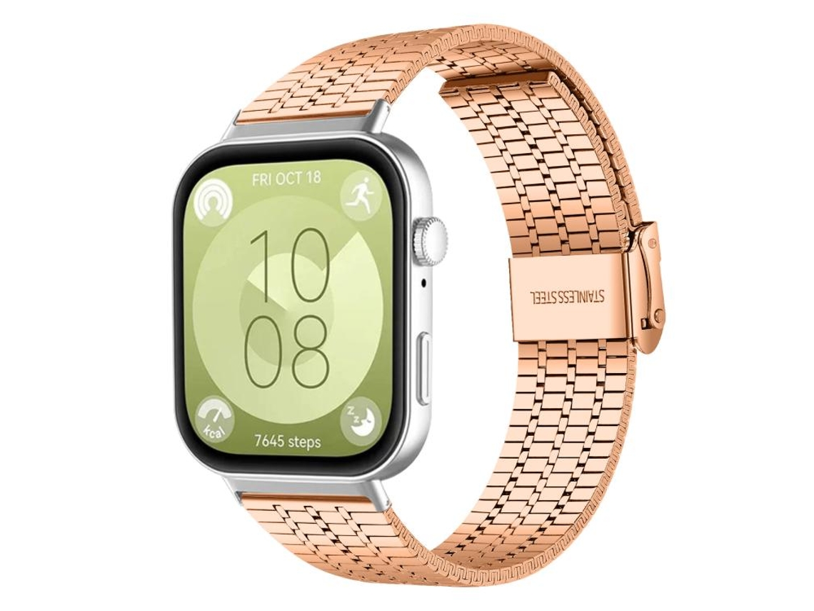Bracelete para Huawei Watch Fit 4 / Fit 4 Pro / Fit 3 Silicone Magnético Wave Preta XIAOMOYU