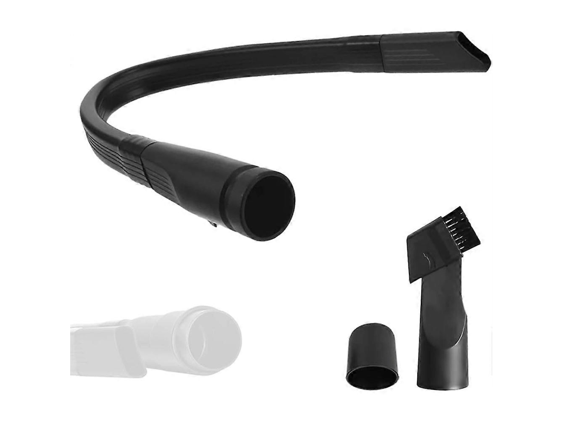Bocal Universal Flexível Para Frestas De 25 Polegadas (63,5 Cm) Com Cabeça De Escova Removível Para Aspiradores De Pó Com Abertura De 1-1/4 Poleg_ozo