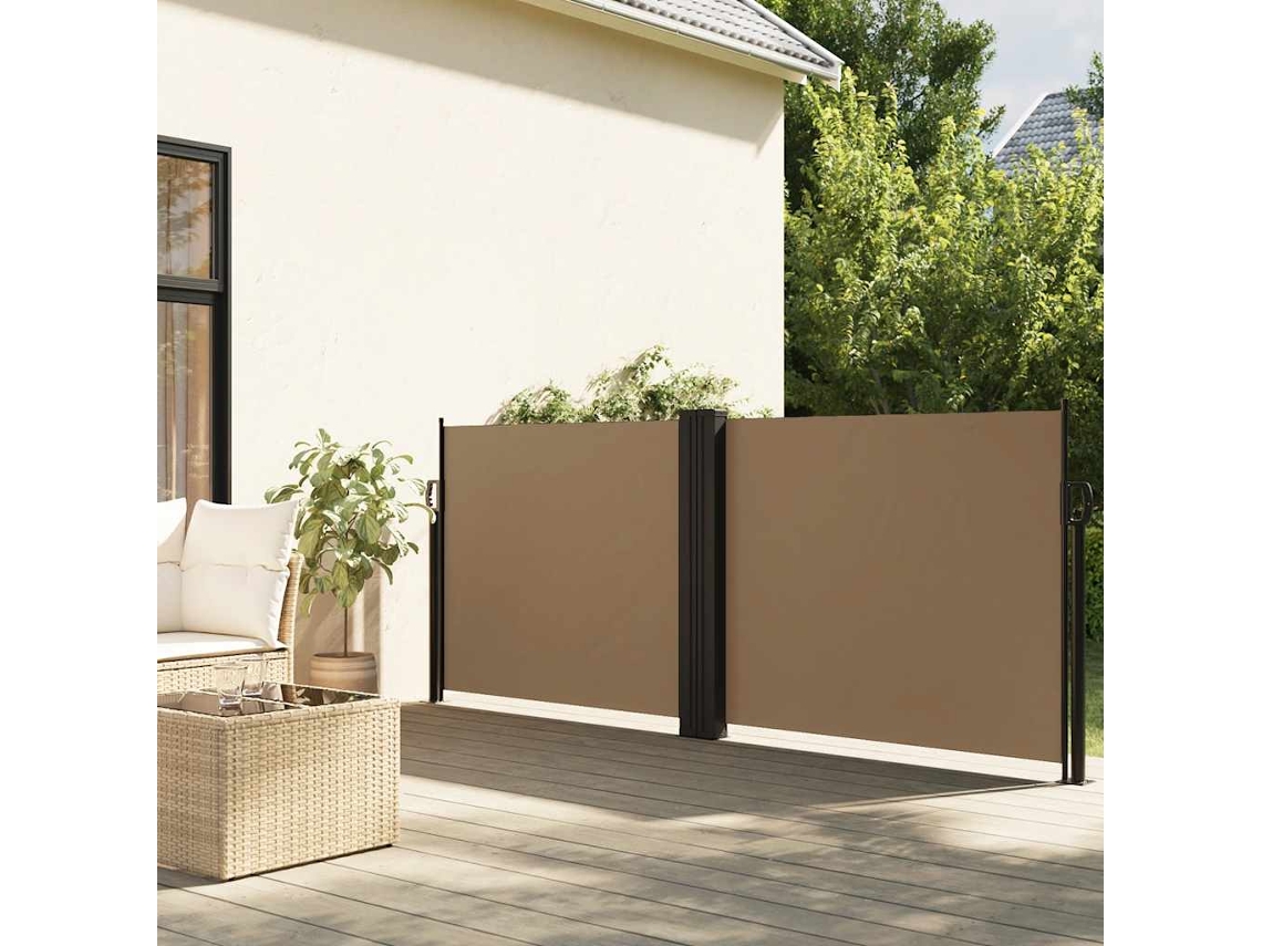 Toldo HARLANV1 Lateral Retrátil 120x1200 Cm Cinza amarronzado