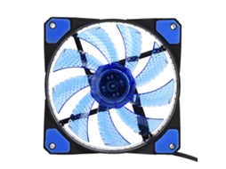 120mm Mute Led 12v Cooler De Gabinete De Pc Com Pinos 3 E 4 Azul