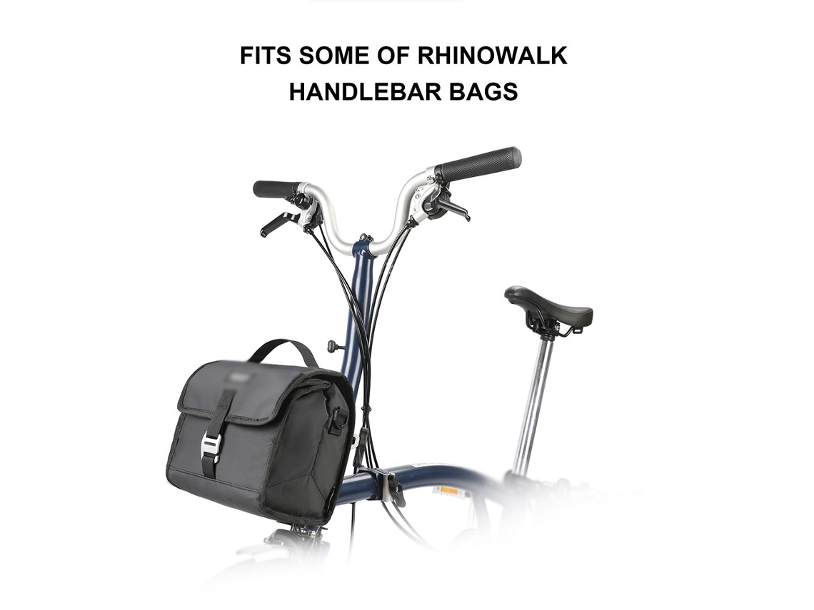 Adaptador de Bolsa Mali para bicicleta plegable Brompton frontal em alumínio