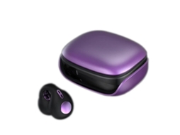 Auriculares Clipe Orelha Sem Fio Condução Óssea Hifi Yizhood Estampado Bluetooth Roxo