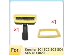 Escova A Vapor Portátil De Substituição Para Karcher Sc1-5 Ctk1020 Com Cabeça De Escova Substituível._glo