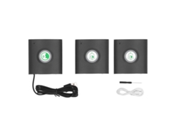 Interfone Wireless Bidirecional 2 vias 3 unidades 433 MHz Segurança Residencial Preto | S/MARCA