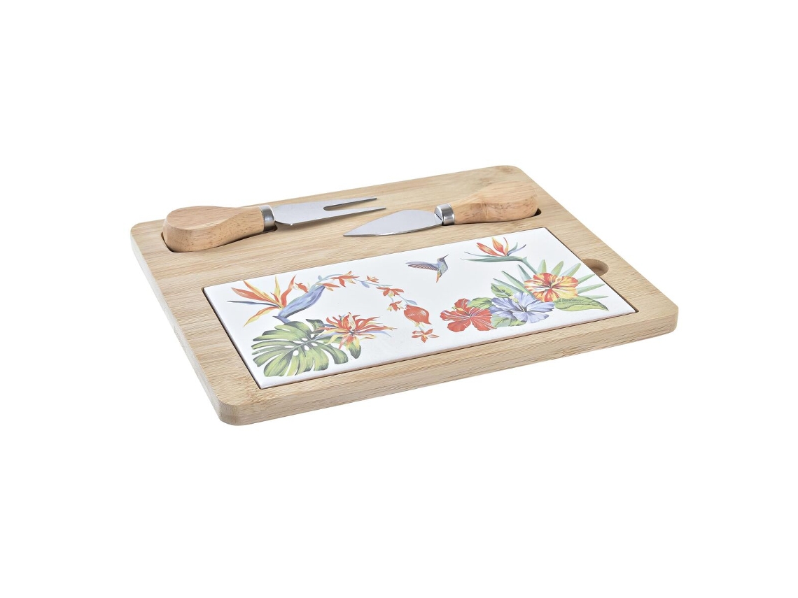 Tábua de Queijo DKD HOME DECOR (Bambú - Multicor)