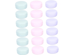 De 30 Potes Cosméticos Em Cores Macaron Com Suportes Para Embalagem E Armazenamento.