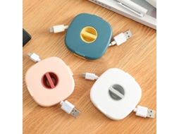 Organizador De Cabos Expansível E Compacto, Multiuso, Para Usb, Carregamento Pequenos Acessórios (3 Compartimentos Quadrados).-aquaforge