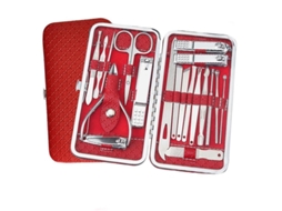Lurelia Kit De Manicure E Pedicure 19 Peças, Em Aço Inoxidável, Para Cuidados Pessoais