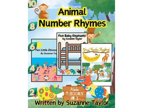 Livro Animal Number Rhymes de Suzanne Taylor (Inglês)