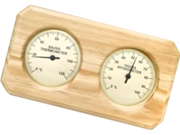 Monitor De Temperatura E Umidade De Madeira Resistente Para Casa, Sauna E Banheiros.