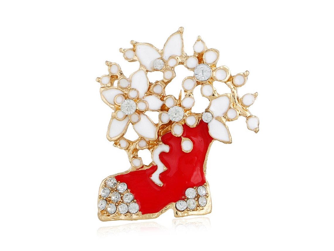 Broche De Corona Natal Acessório Roupa Presente